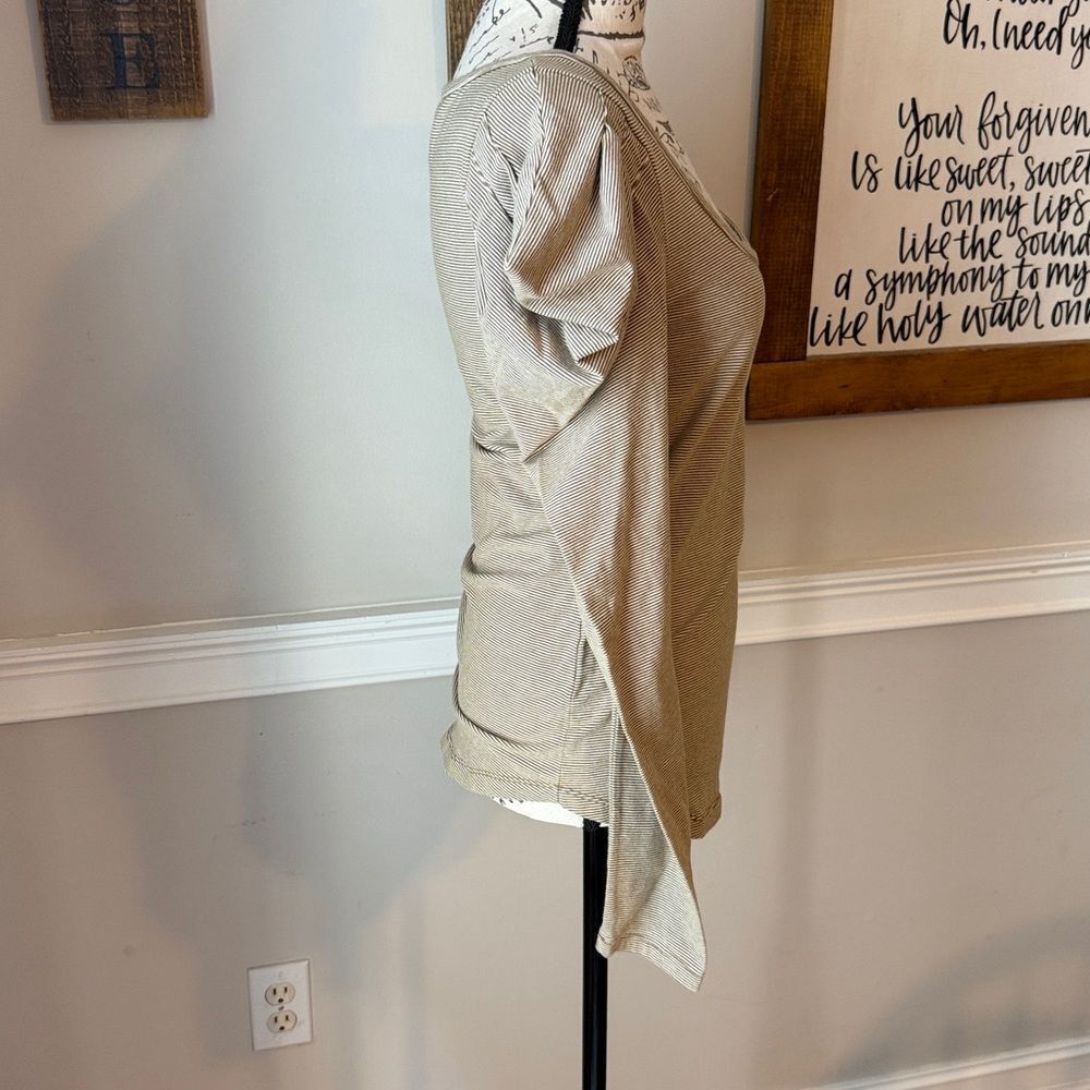 Free People Penelope Puff Striped Long Sleeve Blouse - Picture 9 of 12